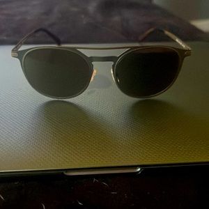 Men’s Hunter Green Oval Ferragamo Sunglasses